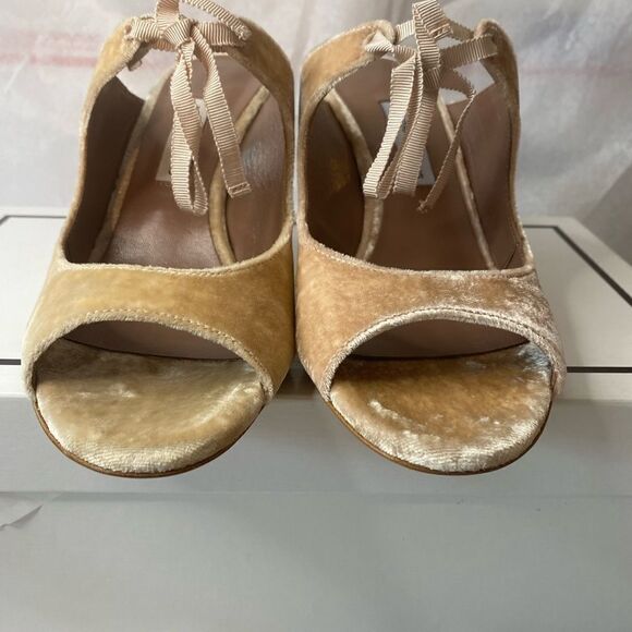 New with box Tabitha Simmons blush velvet peep toe heels size 37 6.5 AND 39 8.5 - Picture 6 of 14
